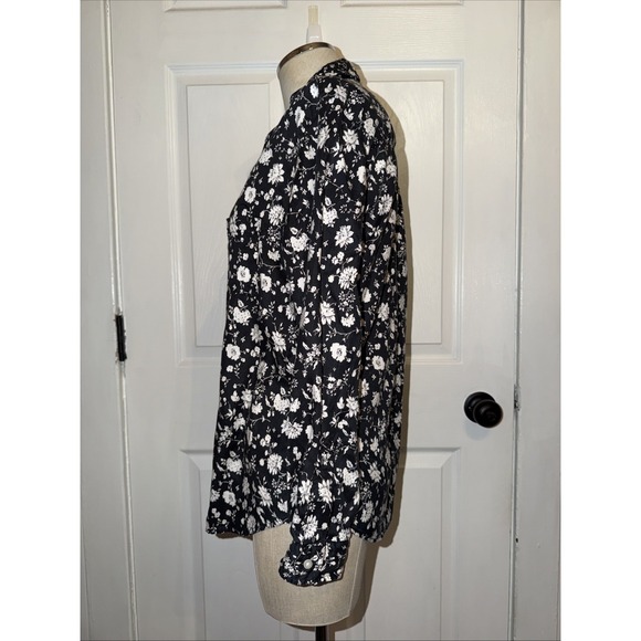 Grayson The Hero Button Down Floral Shirt Long Sleeve Blouse Women's Size 02 S - Picture 7 of 12